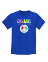 PLUR Rainbow Childrens Dark T-Shirt-Childrens T-Shirt-TooLoud-Royal-Blue-X-Small-Davson Sales