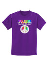 PLUR Rainbow Childrens Dark T-Shirt-Childrens T-Shirt-TooLoud-Purple-X-Small-Davson Sales