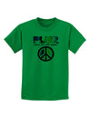 PLUR Rainbow Childrens T-Shirt-Childrens T-Shirt-TooLoud-Kelly-Green-X-Small-Davson Sales