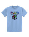 PLUR Rainbow Childrens T-Shirt-Childrens T-Shirt-TooLoud-Light-Blue-X-Small-Davson Sales