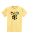 PLUR Rainbow Childrens T-Shirt-Childrens T-Shirt-TooLoud-Daffodil-Yellow-X-Small-Davson Sales