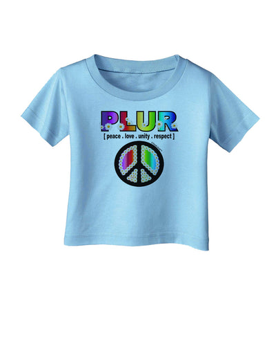 PLUR Rainbow Infant T-Shirt-Infant T-Shirt-TooLoud-Aquatic-Blue-06-Months-Davson Sales