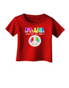 PLUR Rainbow Infant T-Shirt Dark-Infant T-Shirt-TooLoud-Red-06-Months-Davson Sales