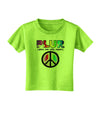 PLUR Rainbow Toddler T-Shirt-Toddler T-Shirt-TooLoud-Lime-Green-2T-Davson Sales