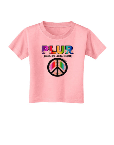 PLUR Rainbow Toddler T-Shirt-Toddler T-Shirt-TooLoud-Candy-Pink-2T-Davson Sales