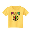 PLUR Rainbow Toddler T-Shirt-Toddler T-Shirt-TooLoud-Yellow-2T-Davson Sales