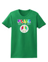 PLUR Rainbow Womens Dark T-Shirt-TooLoud-Kelly-Green-X-Small-Davson Sales