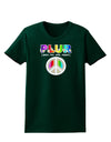 PLUR Rainbow Womens Dark T-Shirt-TooLoud-Forest-Green-Small-Davson Sales