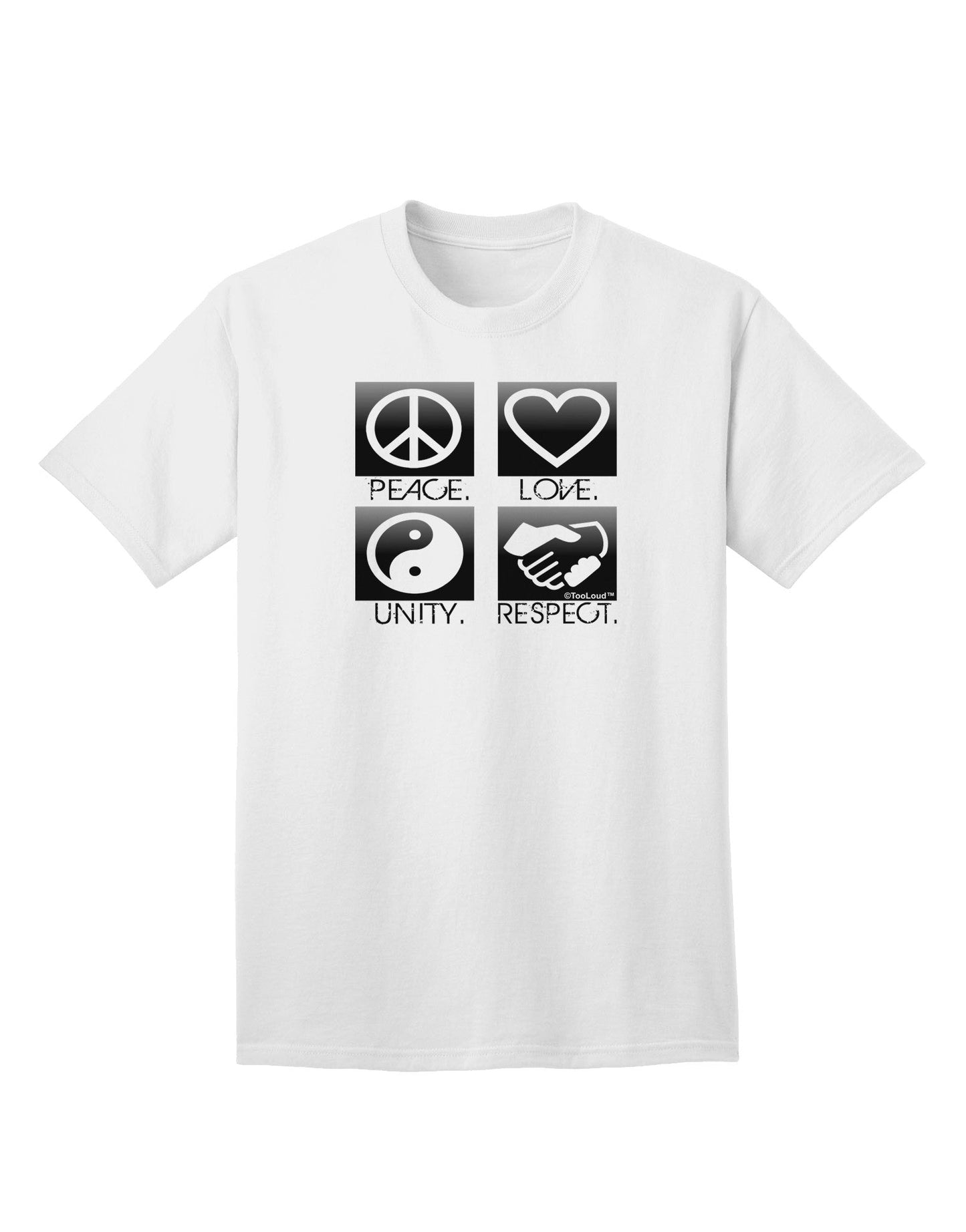 PLUR Squares BnW Adult T-Shirt-Mens T-Shirt-TooLoud-White-Small-Davson Sales