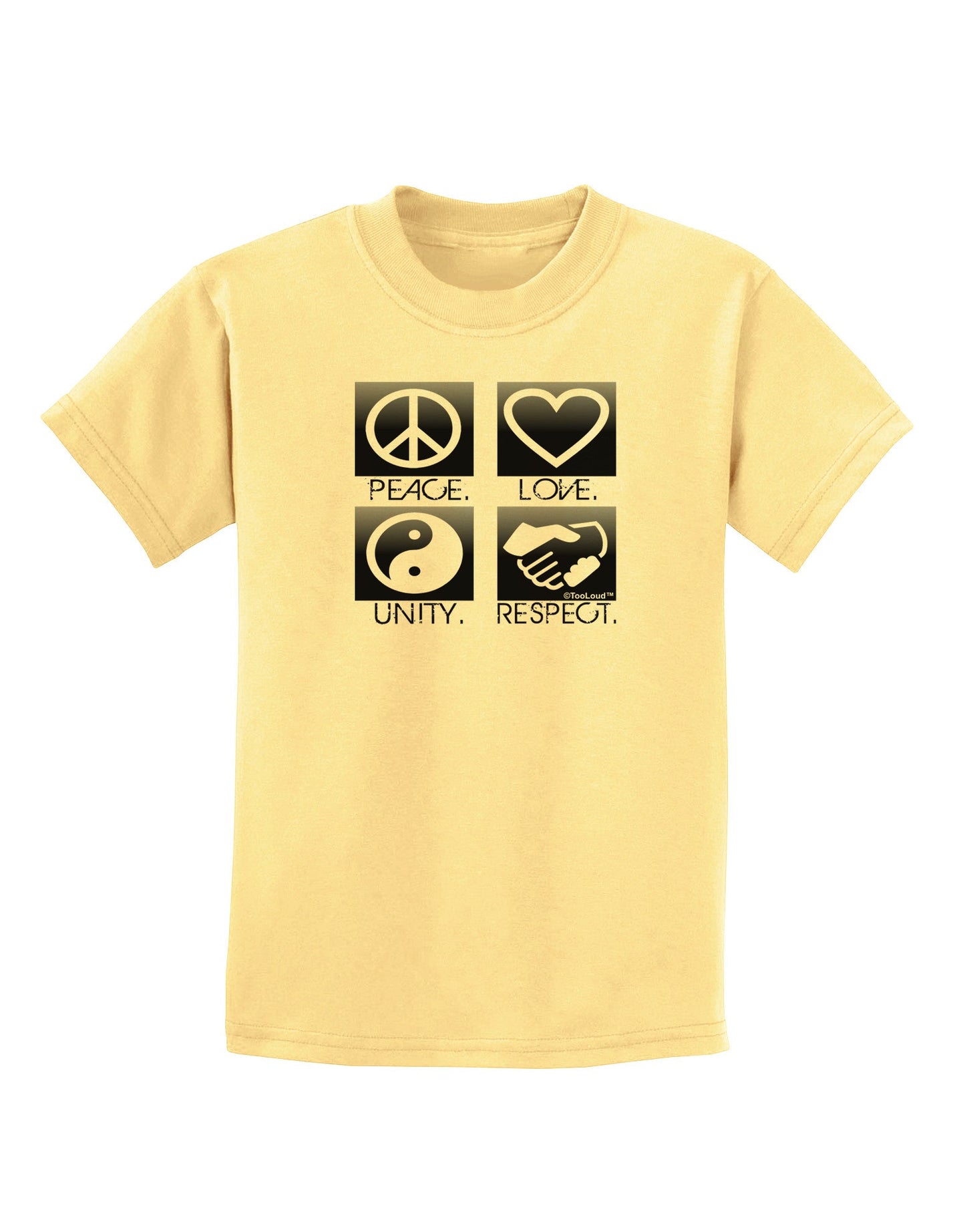 PLUR Squares BnW Childrens T-Shirt-Childrens T-Shirt-TooLoud-Daffodil-Yellow-X-Small-Davson Sales