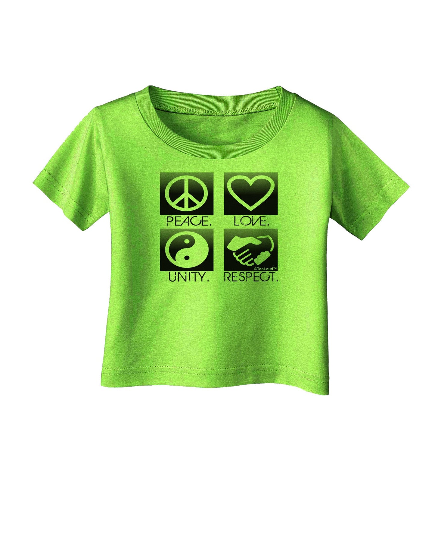 PLUR Squares BnW Infant T-Shirt-Infant T-Shirt-TooLoud-Lime-Green-06-Months-Davson Sales