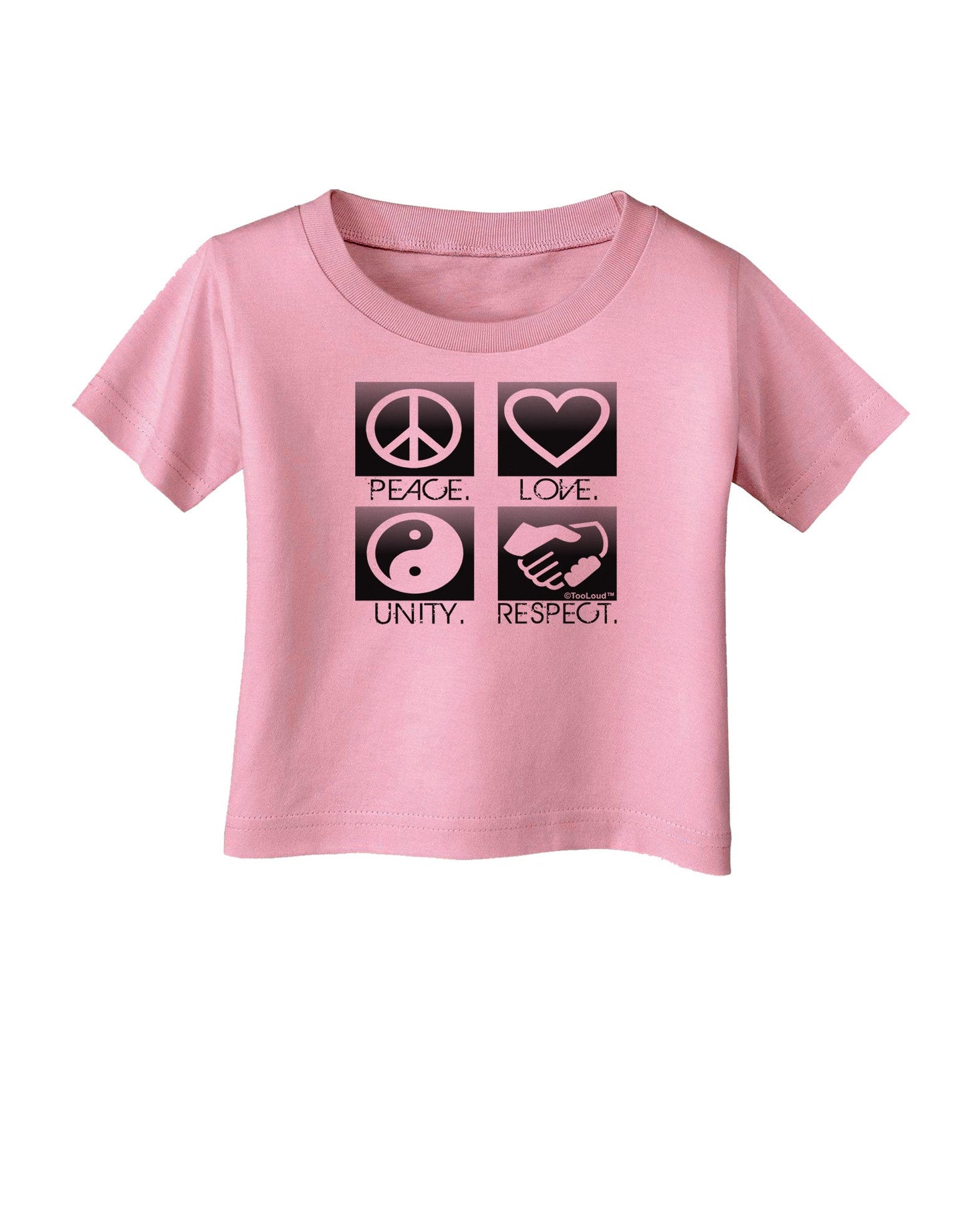 PLUR Squares BnW Infant T-Shirt-Infant T-Shirt-TooLoud-Candy-Pink-06-Months-Davson Sales