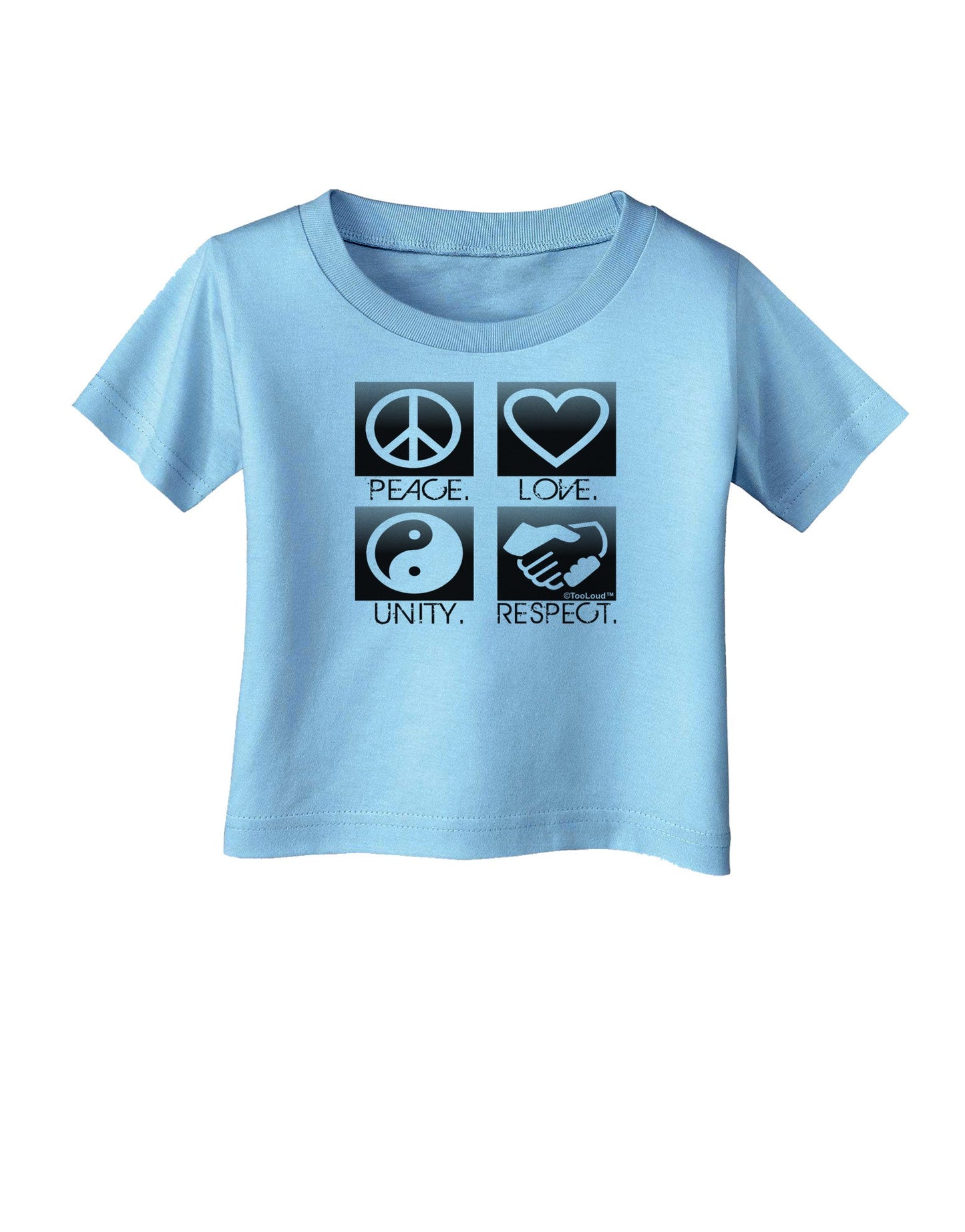 PLUR Squares BnW Infant T-Shirt-Infant T-Shirt-TooLoud-Aquatic-Blue-06-Months-Davson Sales