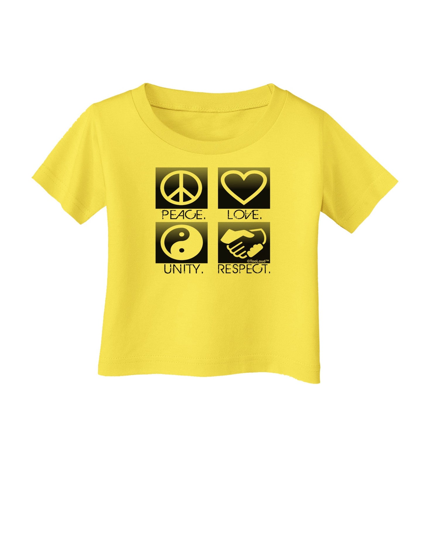 PLUR Squares BnW Infant T-Shirt-Infant T-Shirt-TooLoud-Yellow-06-Months-Davson Sales