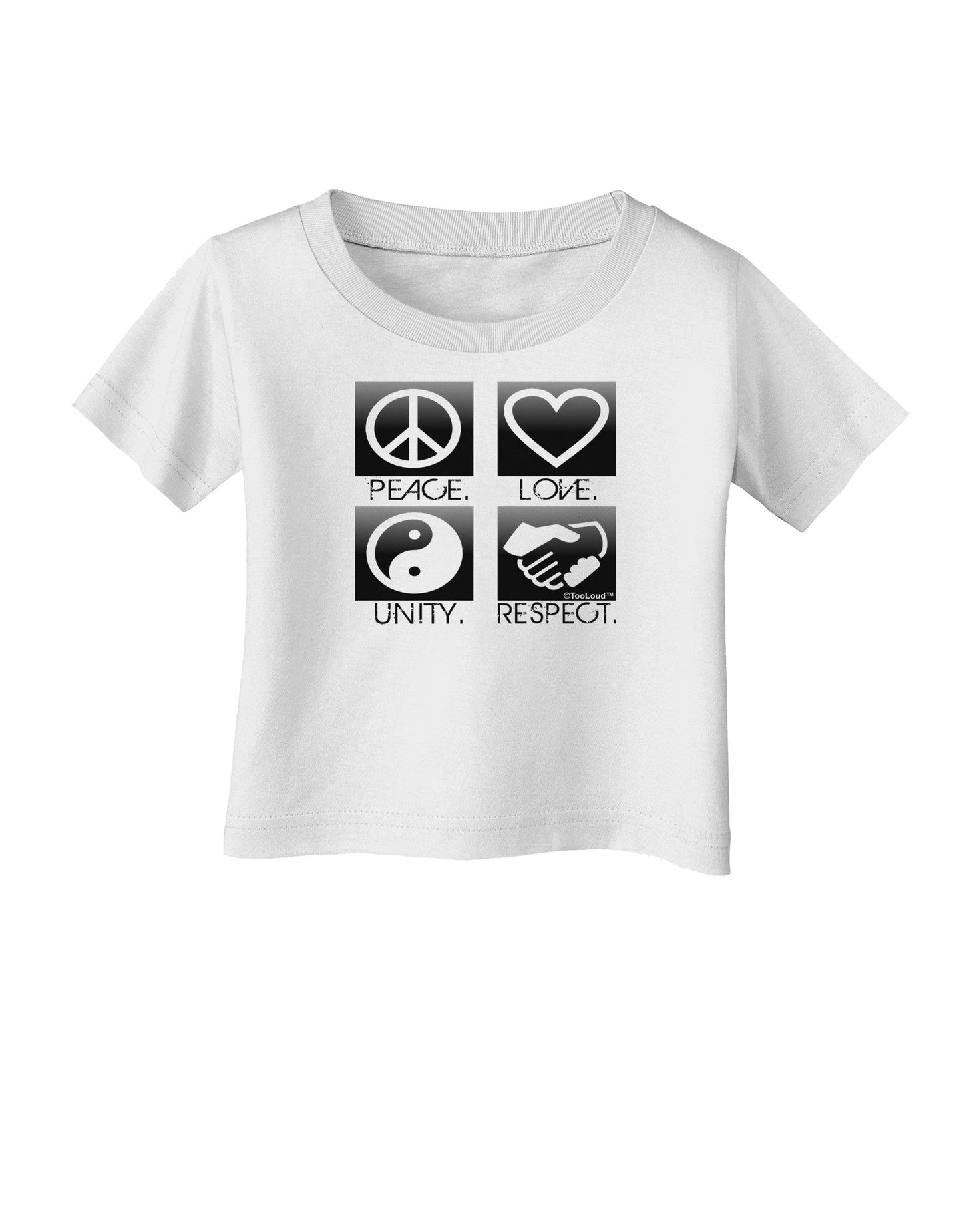 PLUR Squares BnW Infant T-Shirt-Infant T-Shirt-TooLoud-White-06-Months-Davson Sales