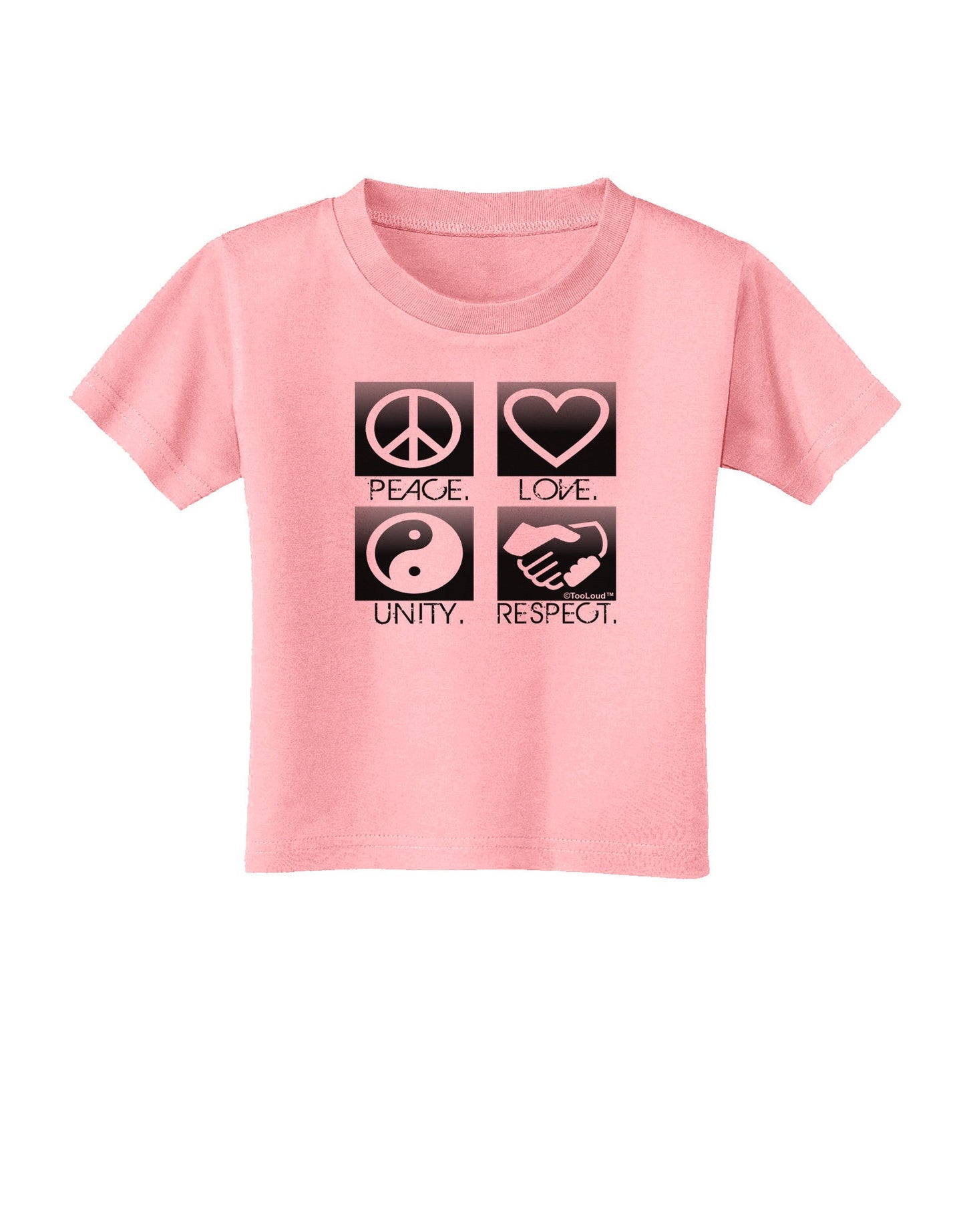 PLUR Squares BnW Toddler T-Shirt-Toddler T-Shirt-TooLoud-Candy-Pink-2T-Davson Sales