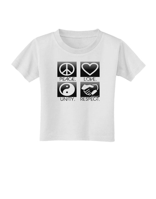 PLUR Squares BnW Toddler T-Shirt-Toddler T-Shirt-TooLoud-White-2T-Davson Sales