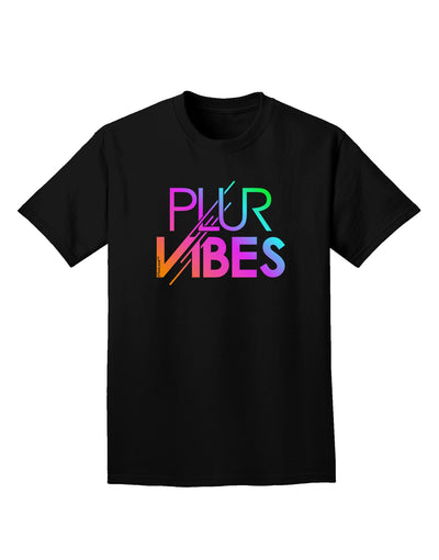 PLUR Vibes Adult Dark T-Shirt-Mens T-Shirt-TooLoud-Black-Small-Davson Sales