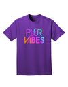 PLUR Vibes Adult Dark T-Shirt-Mens T-Shirt-TooLoud-Purple-Small-Davson Sales