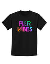 PLUR Vibes Childrens Dark T-Shirt-Childrens T-Shirt-TooLoud-Black-X-Small-Davson Sales