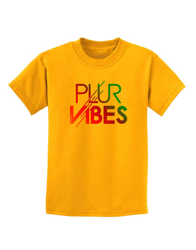 PLUR Vibes Childrens T-Shirt-Childrens T-Shirt-TooLoud-Gold-X-Small-Davson Sales