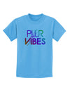 PLUR Vibes Childrens T-Shirt-Childrens T-Shirt-TooLoud-Aquatic-Blue-X-Small-Davson Sales