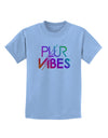 PLUR Vibes Childrens T-Shirt-Childrens T-Shirt-TooLoud-Light-Blue-X-Small-Davson Sales