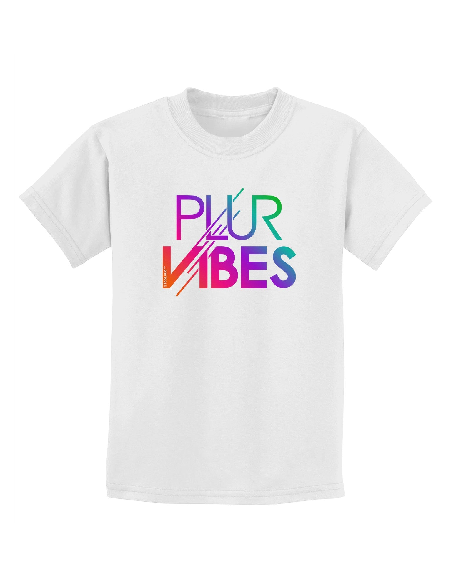PLUR Vibes Childrens T-Shirt-Childrens T-Shirt-TooLoud-White-X-Small-Davson Sales