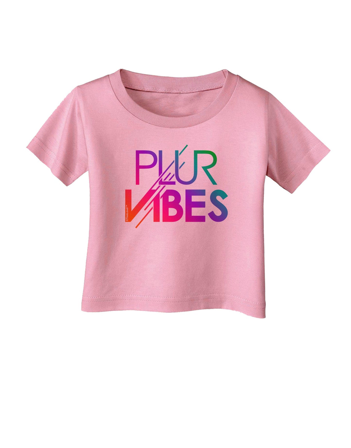 PLUR Vibes Infant T-Shirt-Infant T-Shirt-TooLoud-Candy-Pink-06-Months-Davson Sales