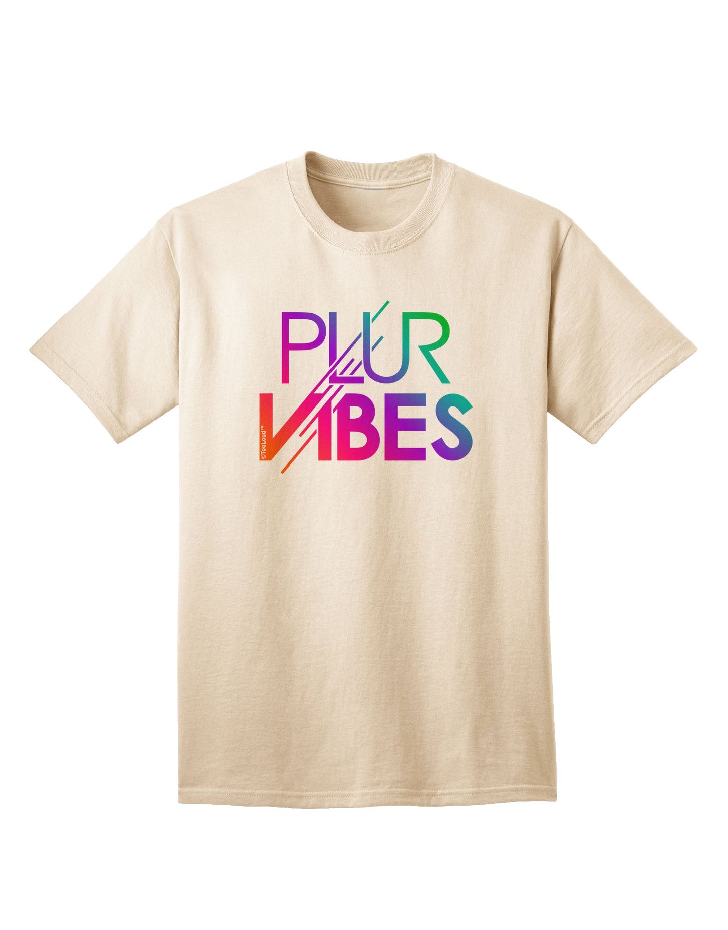 PLUR Vibes Premium Adult T-Shirt Collection-Mens T-shirts-TooLoud-Natural-Small-Davson Sales