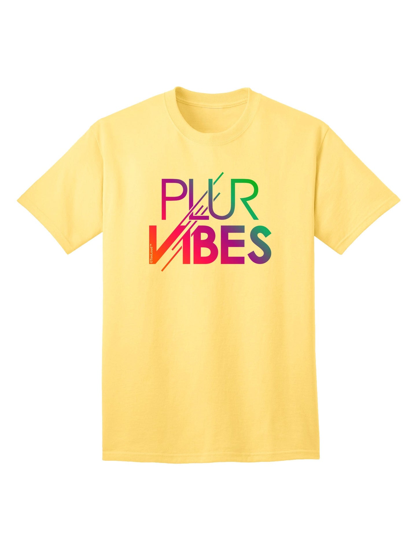 PLUR Vibes Premium Adult T-Shirt Collection-Mens T-shirts-TooLoud-Yellow-Small-Davson Sales