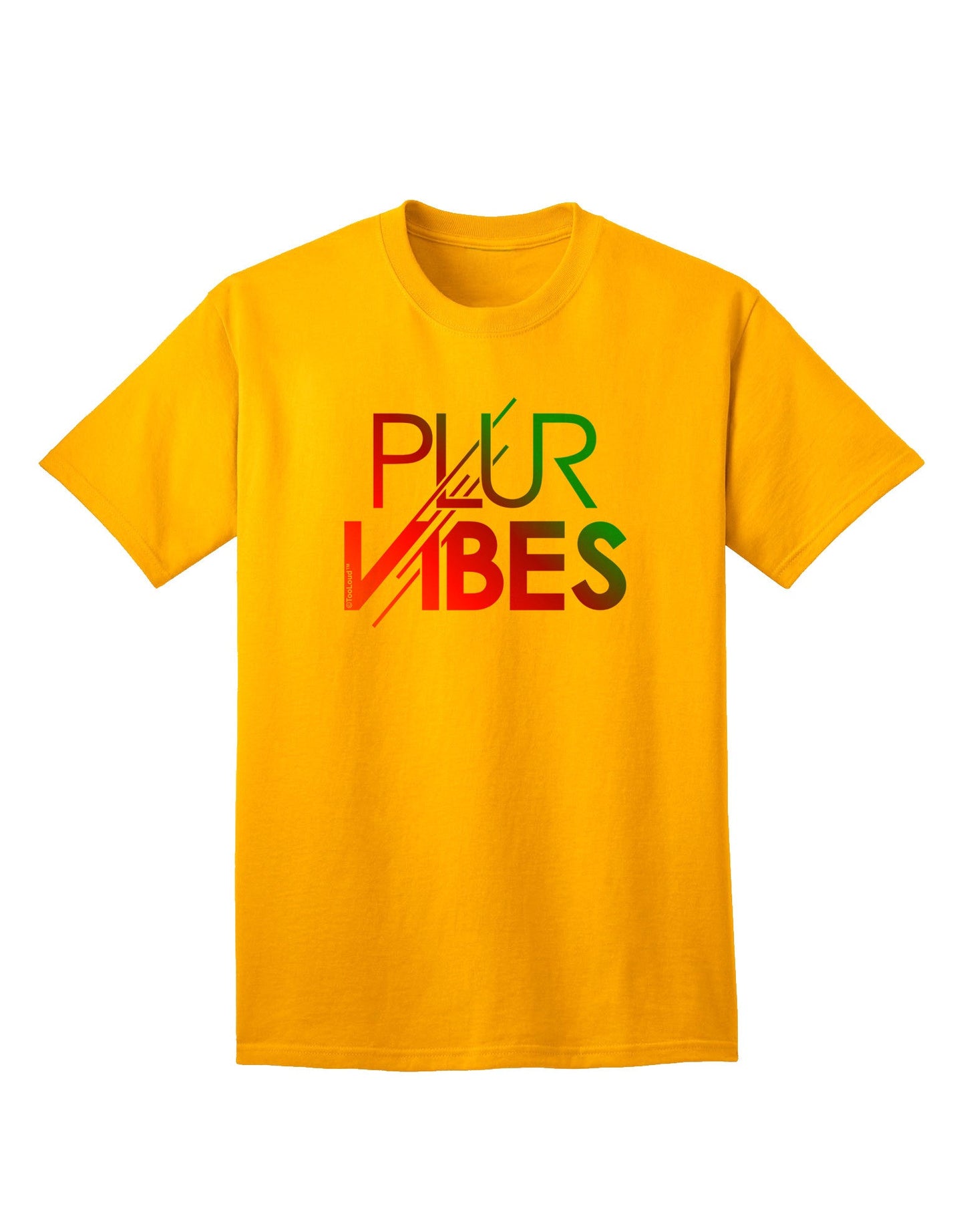 PLUR Vibes Premium Adult T-Shirt Collection-Mens T-shirts-TooLoud-Gold-Small-Davson Sales