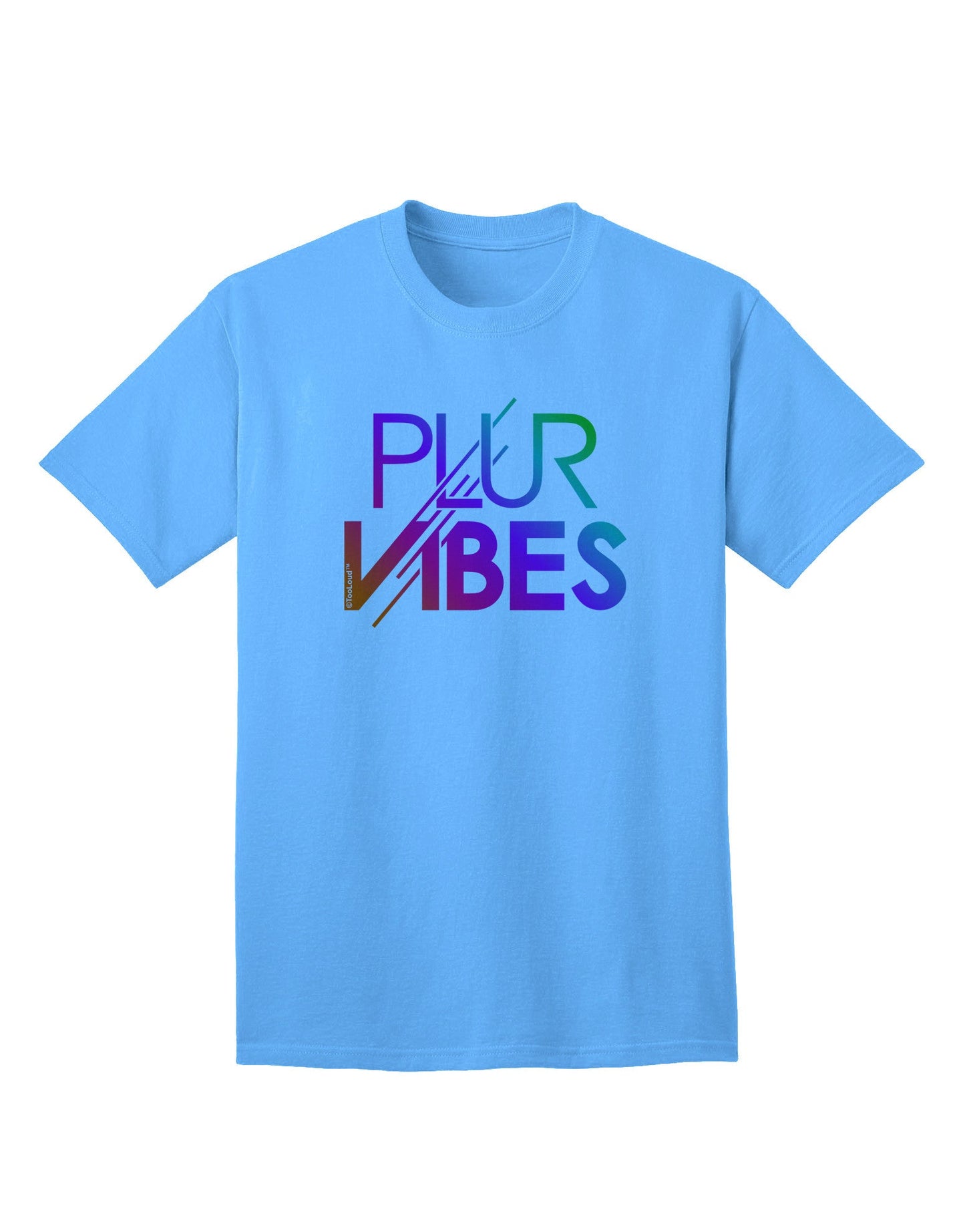 PLUR Vibes Premium Adult T-Shirt Collection-Mens T-shirts-TooLoud-Aquatic-Blue-Small-Davson Sales