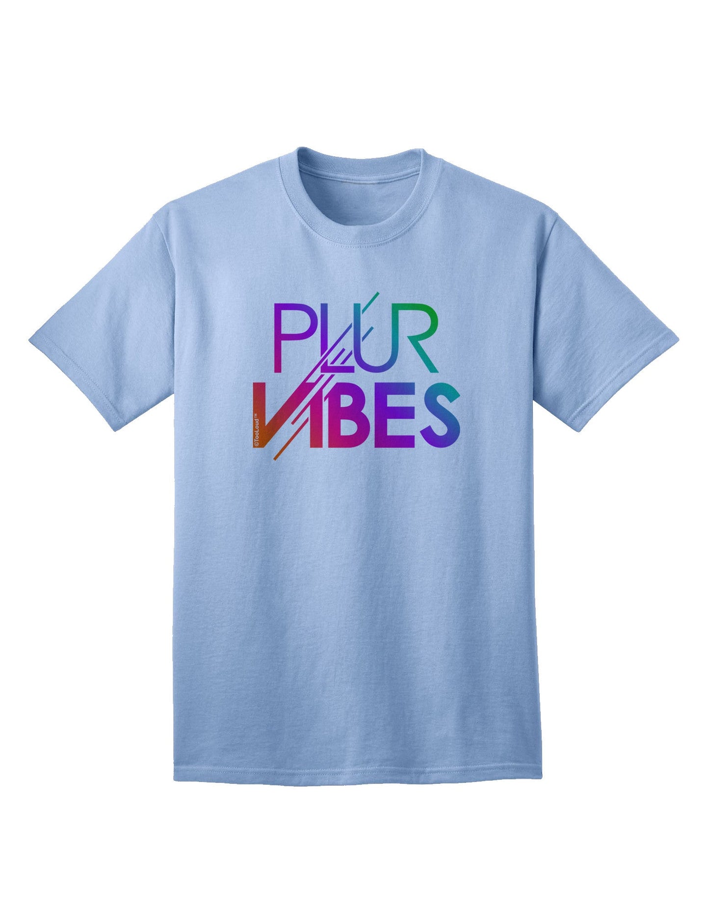PLUR Vibes Premium Adult T-Shirt Collection-Mens T-shirts-TooLoud-Light-Blue-Small-Davson Sales