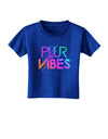 PLUR Vibes Toddler T-Shirt Dark-Toddler T-Shirt-TooLoud-Royal-Blue-2T-Davson Sales