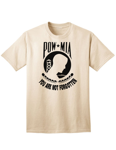 POW MIA Commemorative Adult T-Shirt: A Timeless Tribute-Mens T-shirts-TooLoud-Natural-Small-Davson Sales