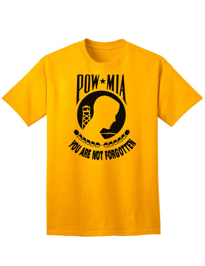 POW MIA Commemorative Adult T-Shirt: A Timeless Tribute-Mens T-shirts-TooLoud-Gold-Small-Davson Sales