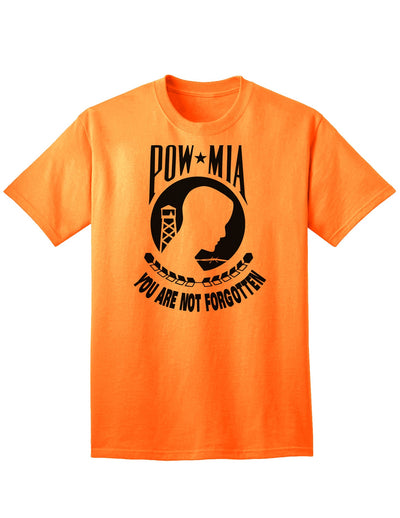 POW MIA Commemorative Adult T-Shirt: A Timeless Tribute-Mens T-shirts-TooLoud-Neon-Orange-Small-Davson Sales