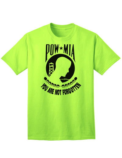 POW MIA Commemorative Adult T-Shirt: A Timeless Tribute-Mens T-shirts-TooLoud-Neon-Green-Small-Davson Sales