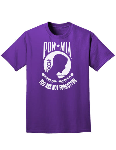 POW MIA Not Forgotten Adult Dark T-Shirt-Mens T-Shirt-TooLoud-Purple-Small-Davson Sales