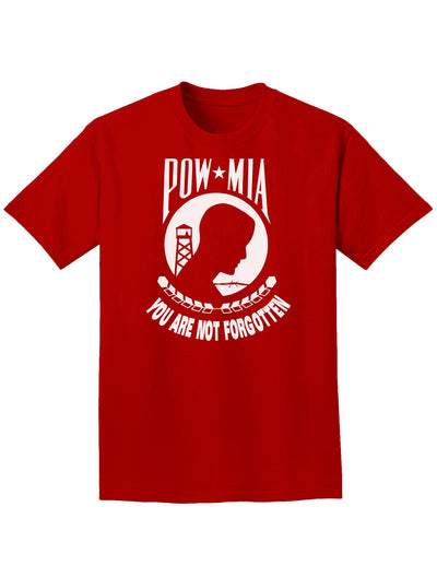 POW MIA Not Forgotten Adult Dark T-Shirt-Mens T-Shirt-TooLoud-Red-Small-Davson Sales