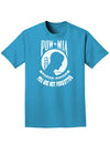 POW MIA Not Forgotten Adult Dark T-Shirt-Mens T-Shirt-TooLoud-Turquoise-Small-Davson Sales