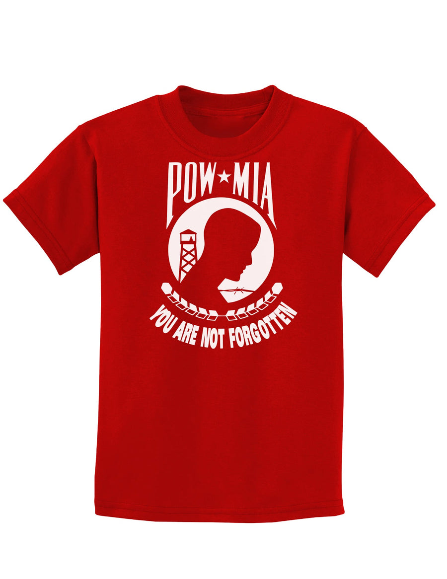 POW MIA Not Forgotten Childrens Dark T-Shirt-Childrens T-Shirt-TooLoud-Black-X-Small-Davson Sales