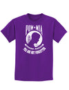 POW MIA Not Forgotten Childrens Dark T-Shirt-Childrens T-Shirt-TooLoud-Purple-X-Small-Davson Sales