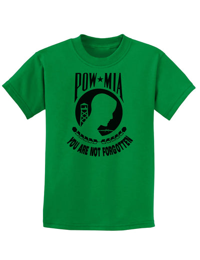 POW MIA Not Forgotten Childrens T-Shirt-Childrens T-Shirt-TooLoud-Kelly-Green-X-Small-Davson Sales