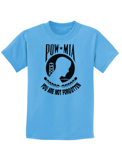 POW MIA Not Forgotten Childrens T-Shirt-Childrens T-Shirt-TooLoud-Aquatic-Blue-X-Small-Davson Sales