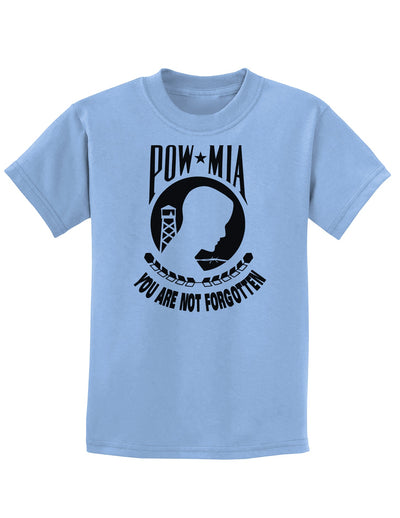 POW MIA Not Forgotten Childrens T-Shirt-Childrens T-Shirt-TooLoud-Light-Blue-X-Small-Davson Sales