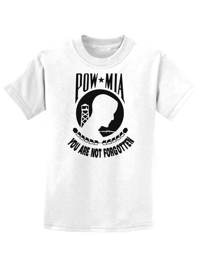 POW MIA Not Forgotten Childrens T-Shirt-Childrens T-Shirt-TooLoud-White-X-Small-Davson Sales