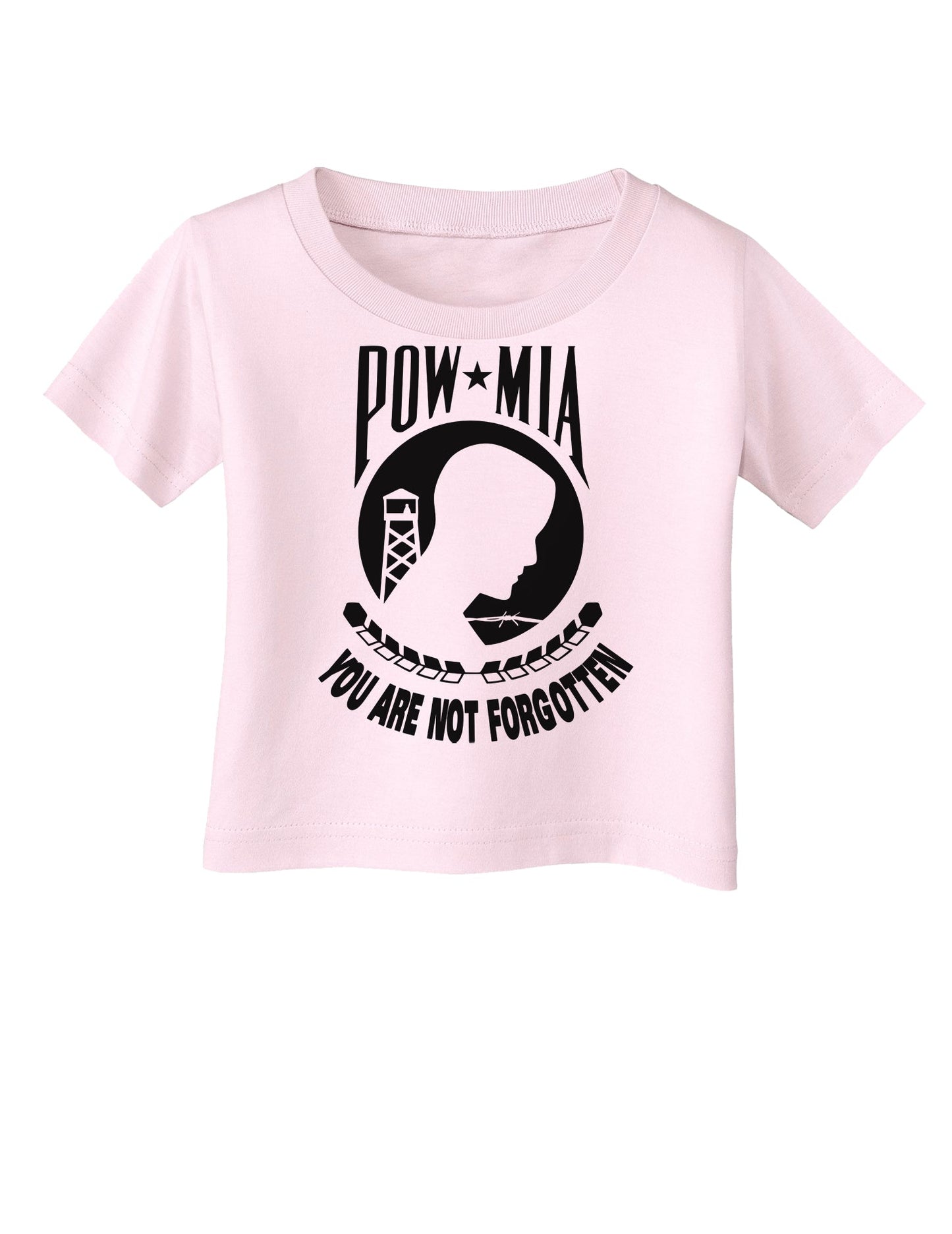 POW MIA Not Forgotten Infant T-Shirt-Infant T-Shirt-TooLoud-Light-Pink-06-Months-Davson Sales