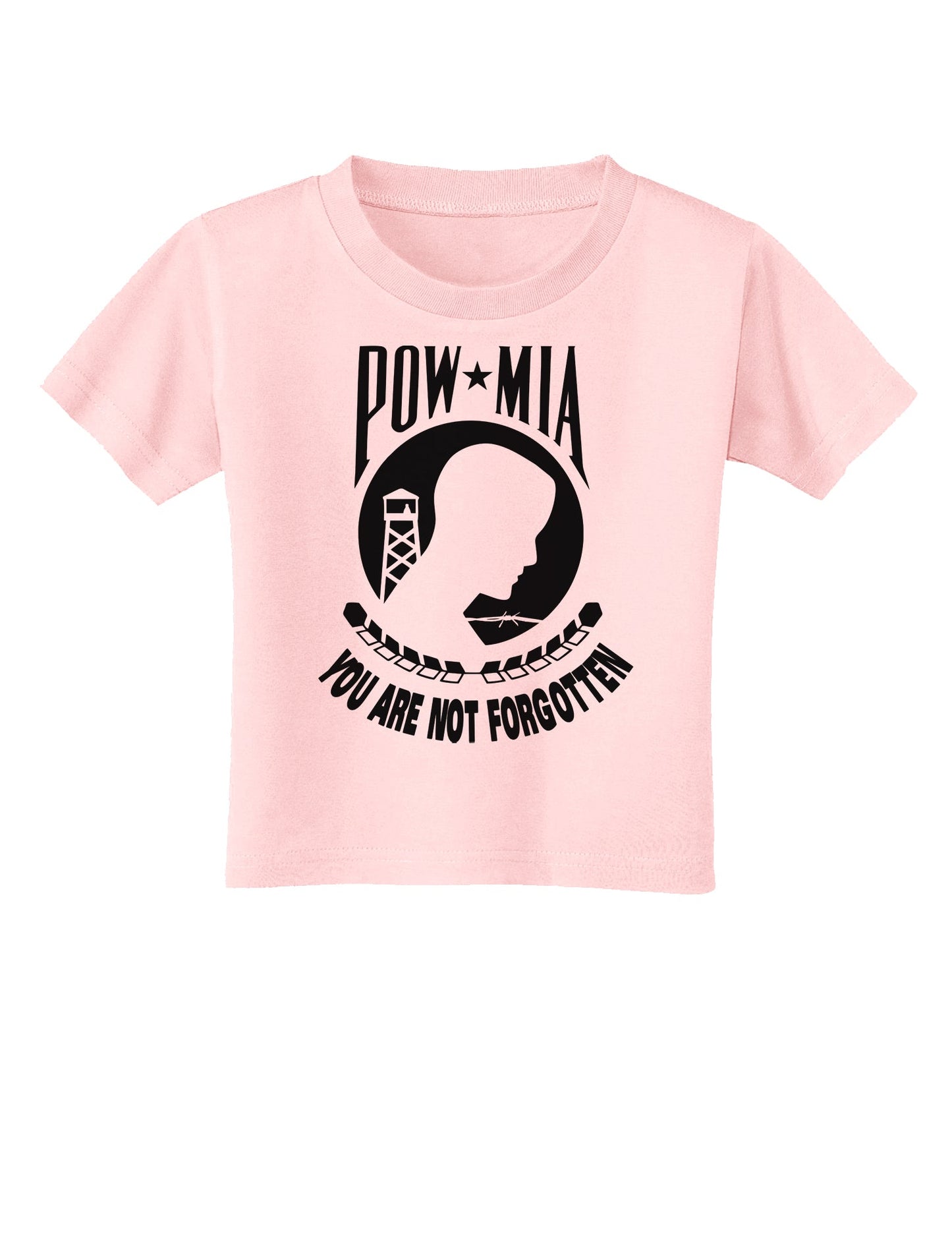 POW MIA Not Forgotten Toddler T-Shirt-Toddler T-Shirt-TooLoud-Light-Pink-2T-Davson Sales